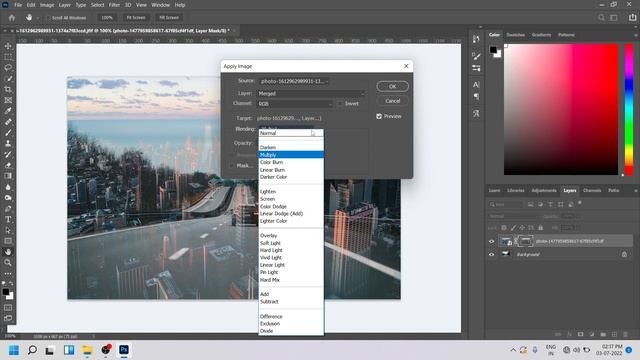 How to Blend Two Image in Photoshop - Tamil - SuguRam смотреть онлайн