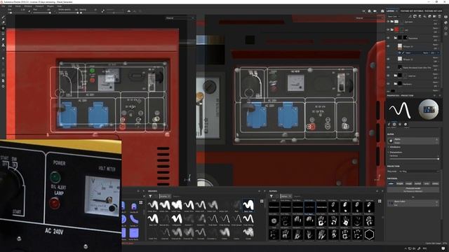 Полный цикл создания игровой модели генератора. Часть 7. Текстуринг. 3ds Max смотреть онлайн