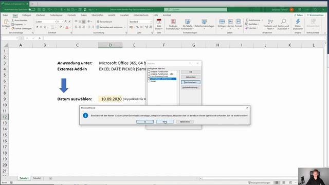 Datum auswählen mit Kalender Pop Up (Update 2020 für 64 bit) I Excelpedia смотреть онлайн