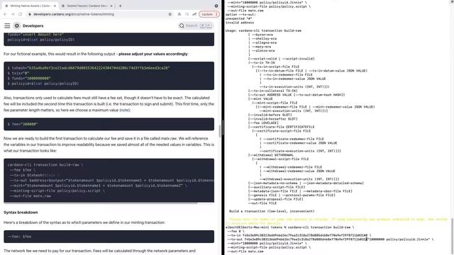 How to mint native assets using cardano-cli смотреть онлайн