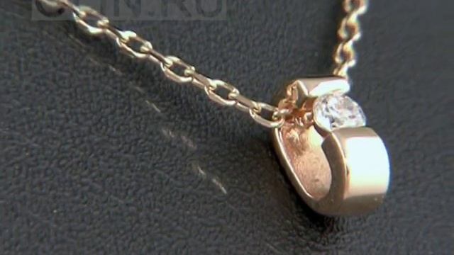 Золотая подвеска с бриллиантом смотреть онлайн