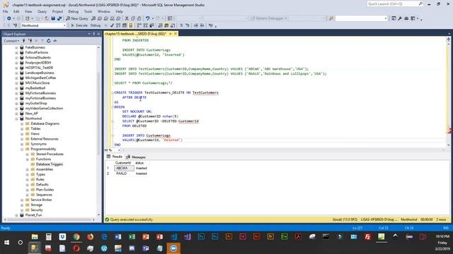 SQL Server Insert, Delete and Update Triggers смотреть онлайн