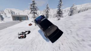 Massive Spike Strip Pileup Car Crashes #85 – BeamNG Drive | CrashBoomPunk