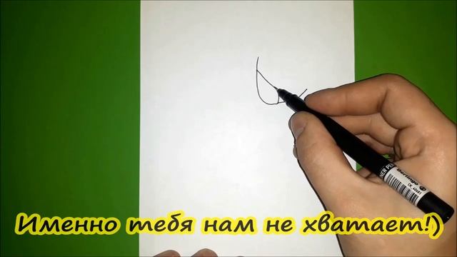 Как нарисовать РОЗУ В РУКЕ? смотреть онлайн