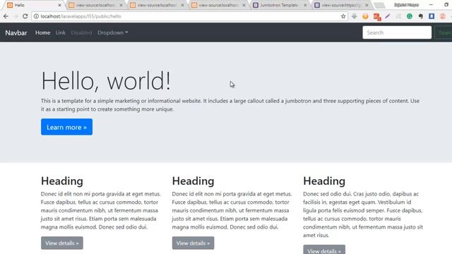 Laravel 5.5 Tutorial - 2. Install Bootstrap 4 смотреть онлайн