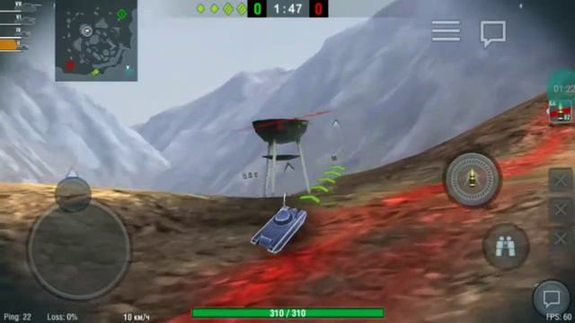 Проверка залазов в World of Tanks Blitz. смотреть онлайн