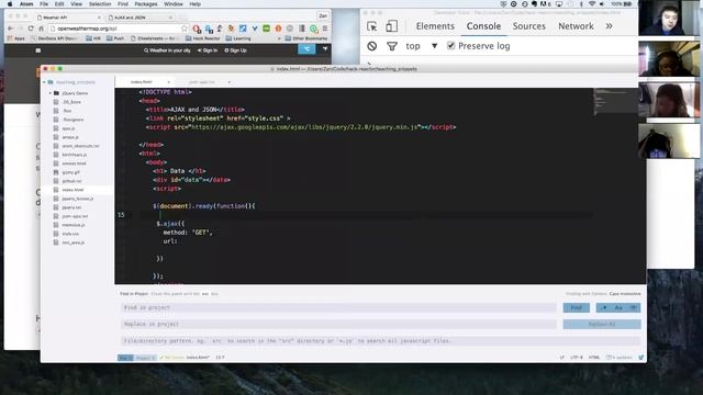 rp18 W4D1 AJAX + JSON смотреть онлайн