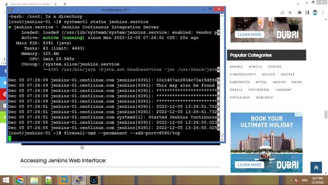 How to install Jenkins on CentOS/Rocky Linux 9 смотреть онлайн