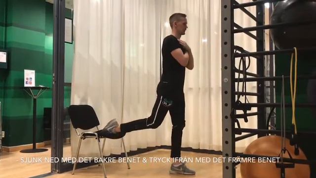 Fysioterapeut Erik på Adolf Fredriks Fysiocenter visar Bulgariska utfallssteg. смотреть онлайн