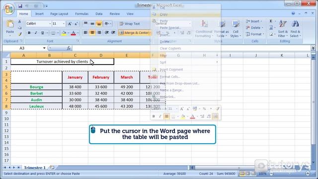 How to import items from Excel with Word 2007? смотреть онлайн