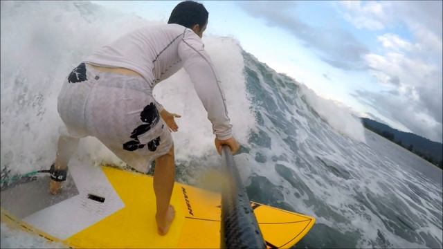 Surfing Naish Hokua 8'10 LE SUP with GoPro Hero4 Black Edition смотреть онлайн