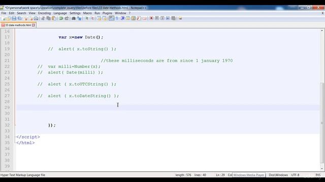34 Date methods part 2 смотреть онлайн