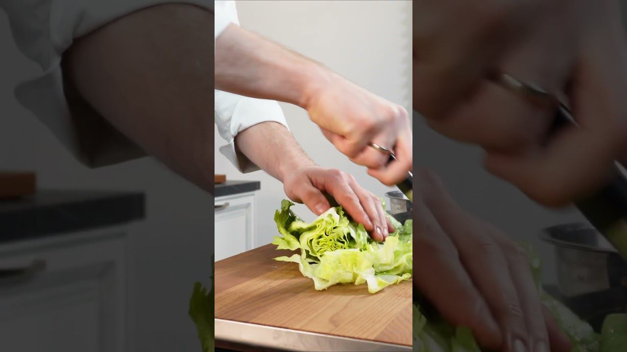 А вы знали, чем можно легко нарезать зелень? Ножом для пиццы! #посуда #нарезка смотреть онлайн