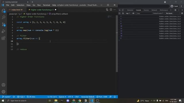 Higher Order Functions JavaScript (Map, Filter, Reduce) смотреть онлайн