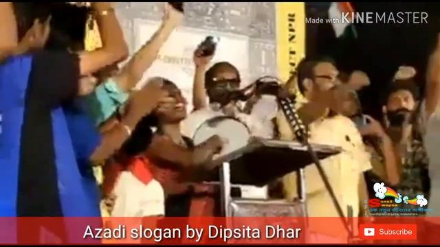 Azadi slogan by Dipsita Dhar ।। Azadi।। Dipsita Dhar।। смотреть онлайн