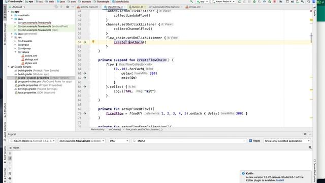 First coding with Kotlin Flow API - Flow Builders - Flow Chain - Coroutine Scopes смотреть онлайн