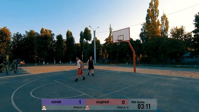 Basketball Battle JC l Юрий VS Андрей l Игра 26 смотреть онлайн