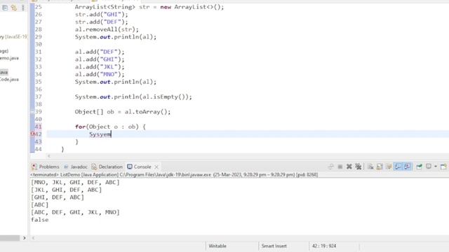 ListPart5||reverse()remove()removeAll()isEmpty()toArray()indexOfSublist()lastIndexOfSublist()clean( смотреть онлайн