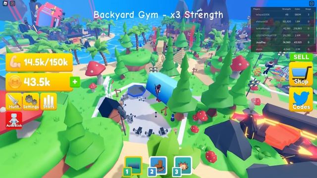 Новый Симулятор качка в Роблокс / Lifting Titans Roblox смотреть онлайн