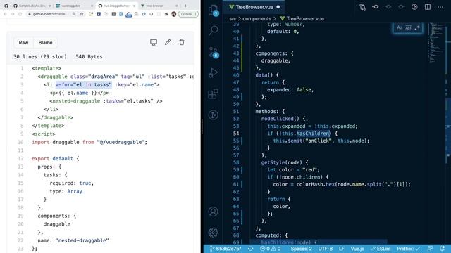 Drag and Drop inside the Vue Tree Browser смотреть онлайн