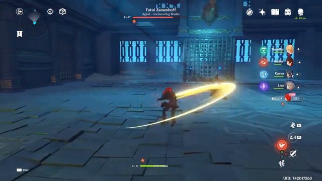 Genshin Impact: Defeating the fatui agent смотреть онлайн