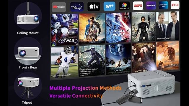 Fangor Projector F-301 | 1080P Portable Mini DVD Projector смотреть онлайн