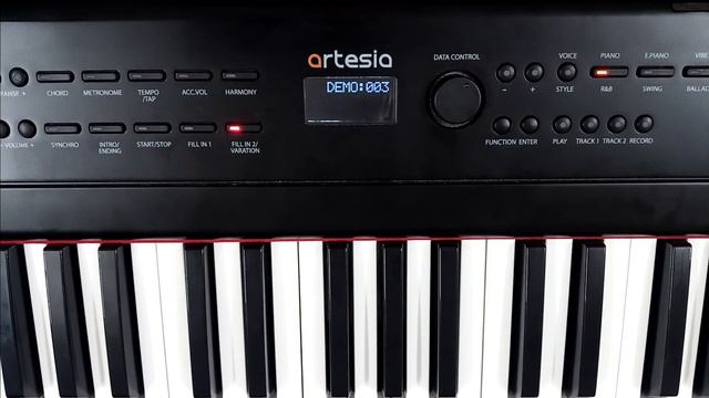 Artesia PE-88 function settings, demo recording of tones смотреть онлайн