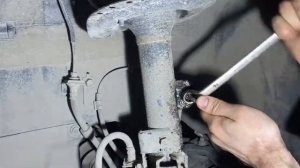 Замена передней стойки стабилизатора Митсубиси Аутлендер 3 "нет износа"