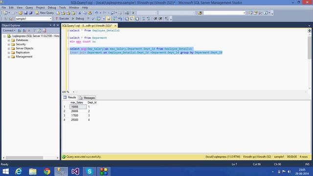 11. SQL Server Tutorials -Telugu ( aggregate functions) смотреть онлайн