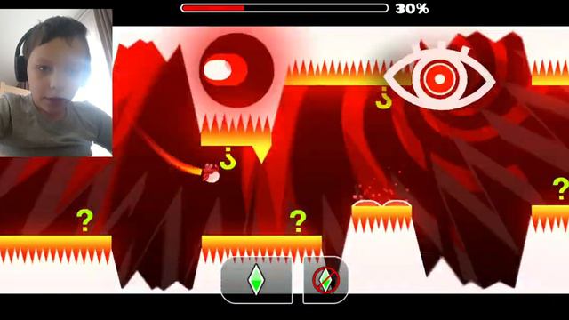 прохожу уровень про глаз в |Geometry Dash| смотреть онлайн