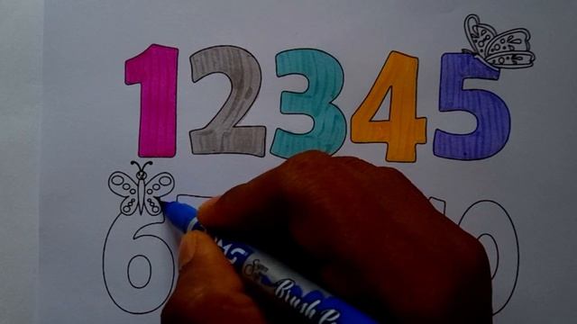 1 to 10 Drawing, Painting and Colouring for kids and toddlers #159 смотреть онлайн