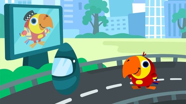 Learn First Words w Larry The Bird - Animal Sounds | Toddler Learning Video Words | First Universit смотреть онлайн