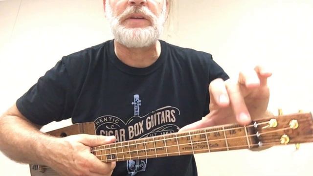 GDG to EBE tuning for Cigar Box Guitar смотреть онлайн