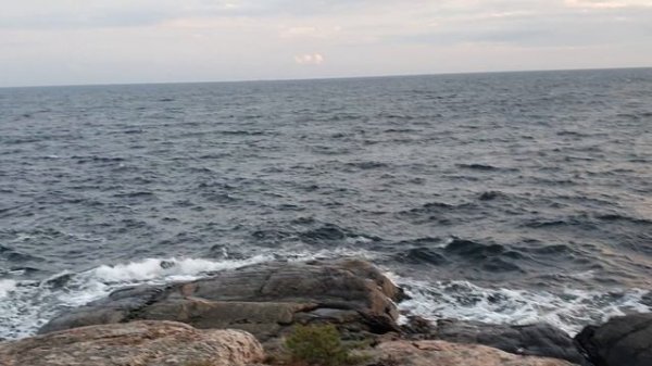 Sunset at baltic sea