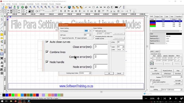 TruCUT RDWorks Import, Combine Lines and Node Handle (Part 5) File Para Settings Mini-Series смотреть онлайн