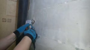 Демонтаж краски и побелки шлифмашинкой 1 часть