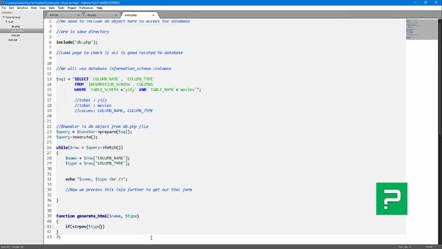 PHP - mysql table to bootstrap form смотреть онлайн