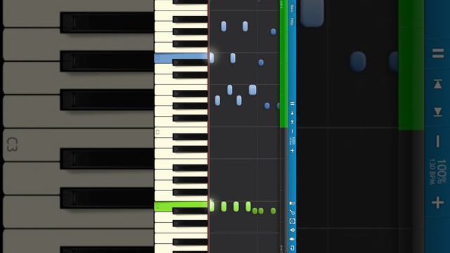 Хоккейная пауза (Заставка) (на пианино Synthesia) смотреть онлайн