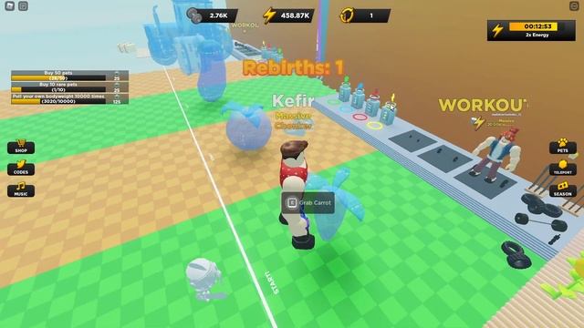 ВТОРОЙ СЕЗОН НОВОГОДНЕГО ИВЕНТА В РОБЛОКС СИМУЛЯТОР КАЧКА! Roblox Стронгмен Симулятор смотреть онлайн