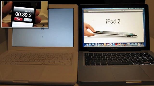 MacBook: Pro Vs White - Boot Time смотреть онлайн