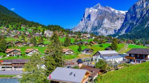 Гриндельвальд, Швейцария пешеходная экскурсия 4K  - Самые красивые деревни в Швейцарии | #шариклайф