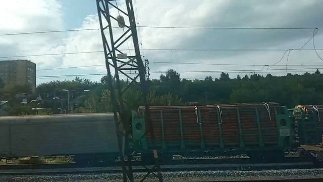 Красивые окрестности Красноярска/Из окна поезда смотреть онлайн