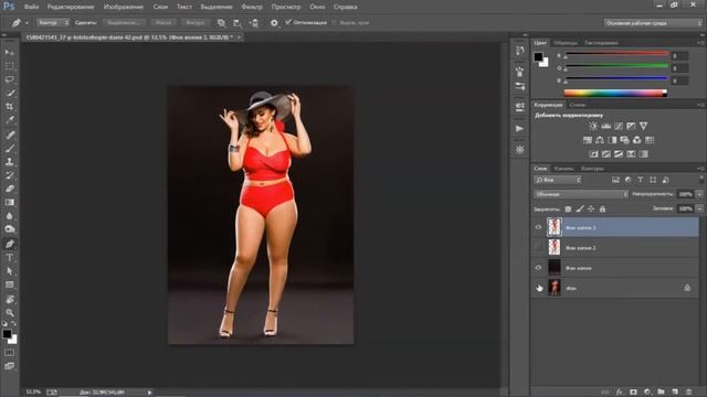 Photoshop - ПЛАСТИКА РЕТУШЬ / PLASTIC RETOUCHING - speed art