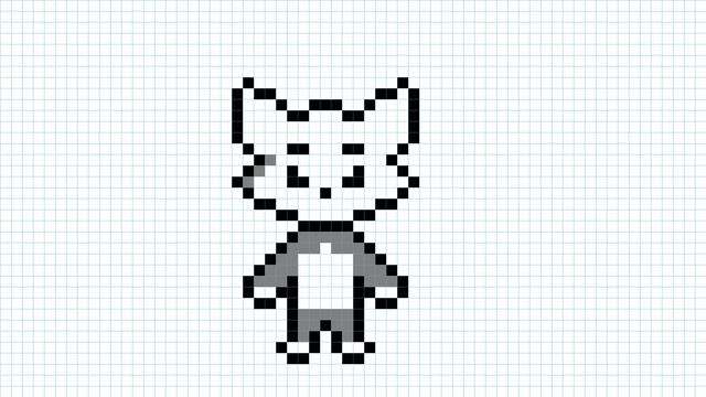 Рисуем по клеточкам кота Тома. We draw Tom the cat on the cells. смотреть онлайн