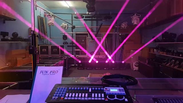 JUN PRO Mini Pearl DMX controller with Sharpy 7R Beam230 #stage lighting#malaysia смотреть онлайн