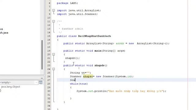 JAVA 1: Hướng dẫn Lab5 (ArrayList) смотреть онлайн