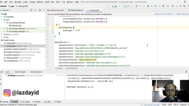 1. Membuat project baru & menambahkan Retrofit - Tutorial Kotlin Android Retrofit (Api) смотреть онлайн