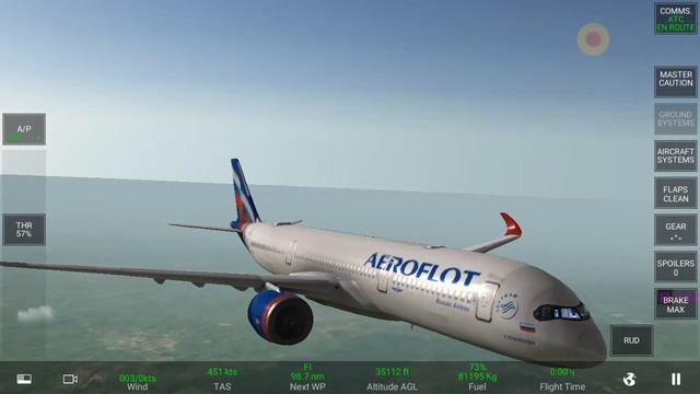 Перелёт Сочи-Москва на Airbus a350-900 смотреть онлайн