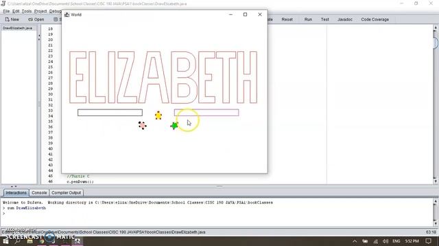 Draw my name in Java (Turtles) смотреть онлайн
