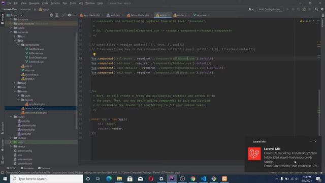 SPA CRUD operations with Laravel 8 and Vuejs using Vue Router|Create, Read, Update and delete Vuejs смотреть онлайн